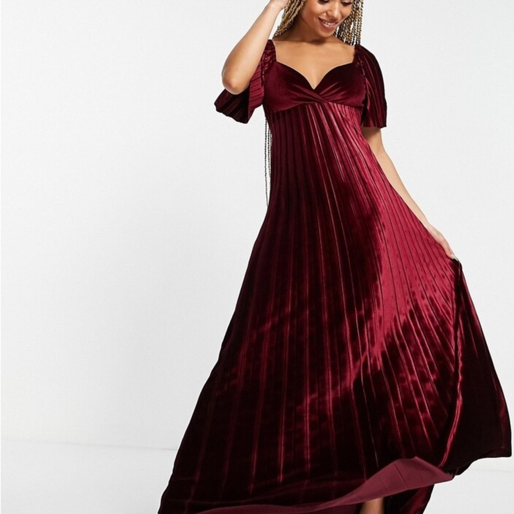 ASOS Rich Burgundy Maxi Dress